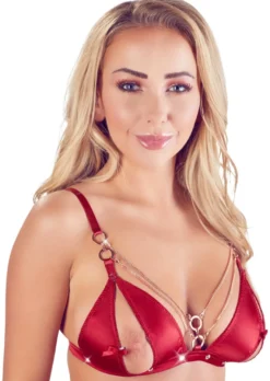 Abierta Fina - BH Strapsset rot