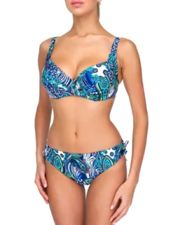 Anabel Arto - Cabrio Bikini mit Neckholder-Träger blau