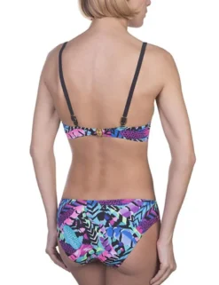 Anabel Arto - Push-Up Bikini mit Bügel-Cups und Neckholder-Träger schwarz
