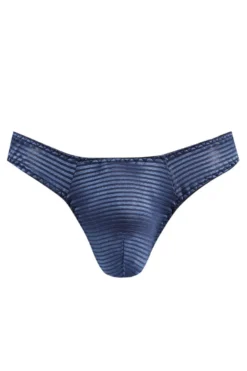 Anais - Herren String aus feinem Netz-Material gestreift