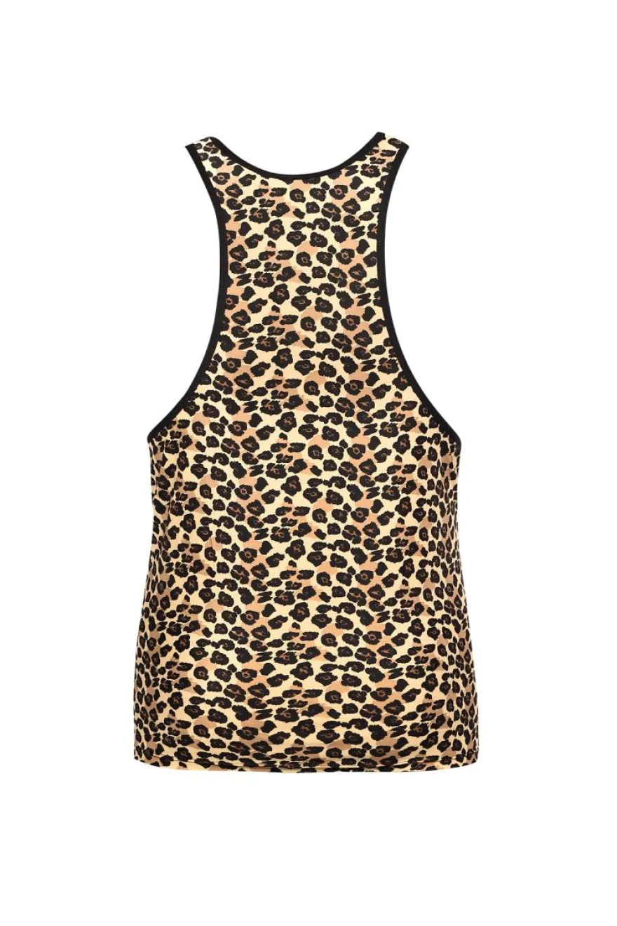 Anais - Herren Tank Top im Leoparden-Look