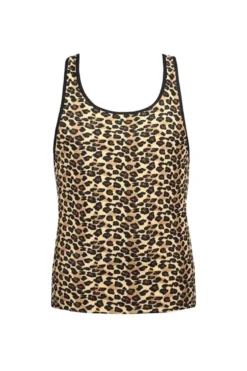 Anais - Herren Tank Top im Leoparden-Look