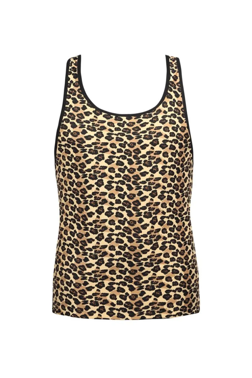 Anais - Herren Tank Top im Leoparden-Look