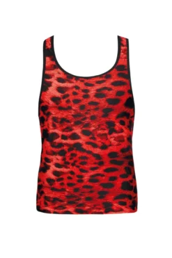 Anais - Tank Top im Leo-Look