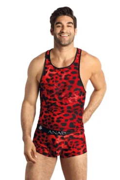 Anais - Tank Top im Leo-Look