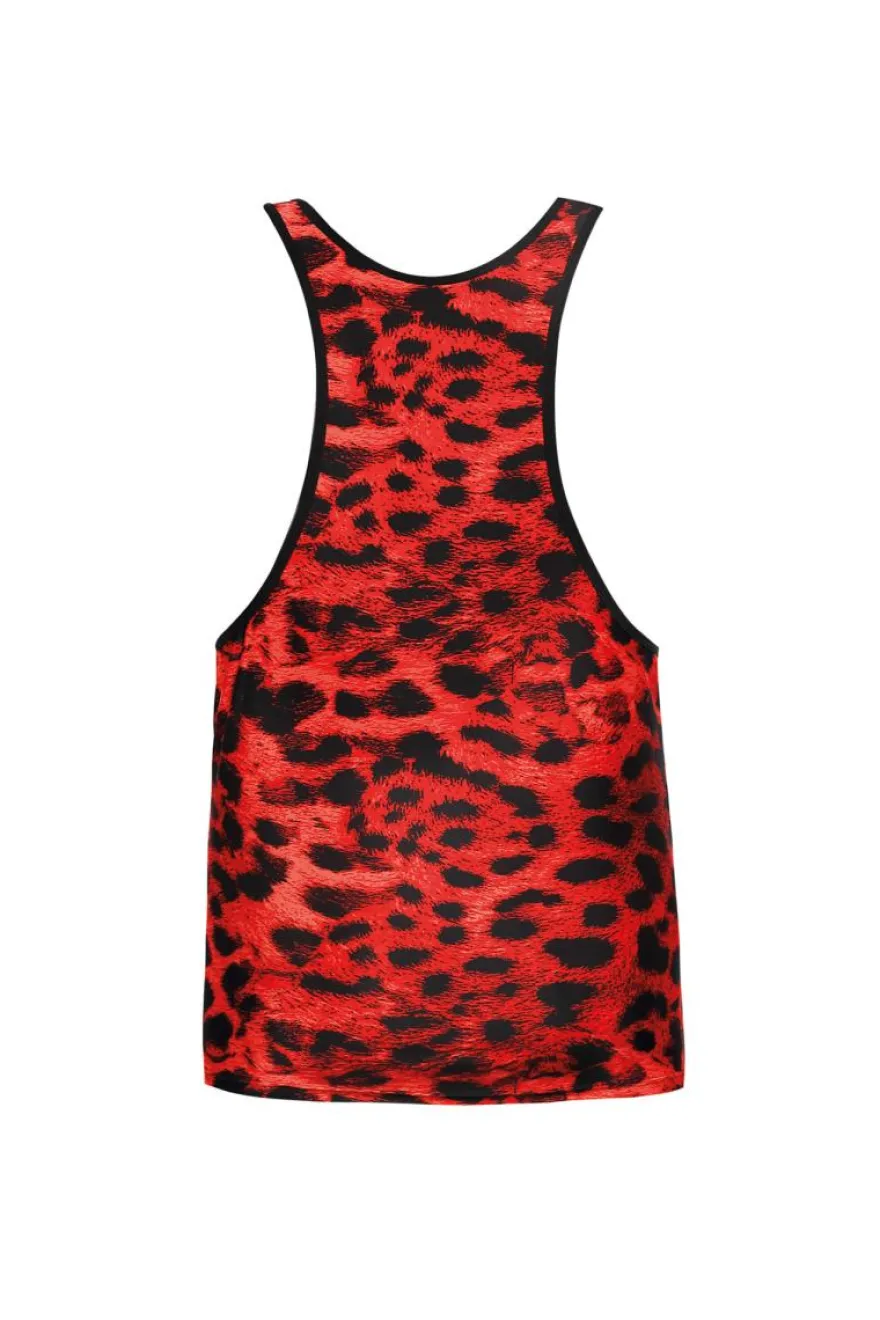 Anais - Tank Top im Leo-Look