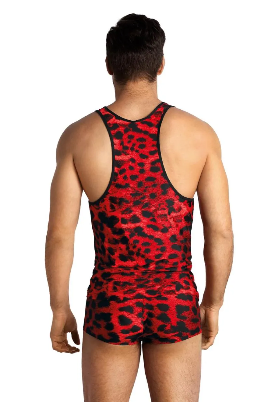 Anais - Tank Top im Leo-Look