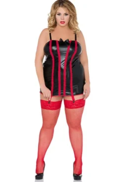Andalea - Chemise Z/5022 schwarz/rot