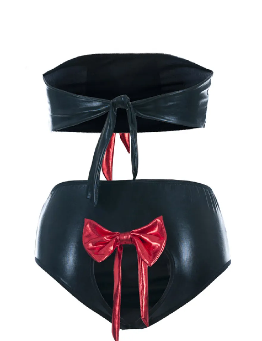 Andalea - Erotik Set AC/008 AN530950M schwarz/rot