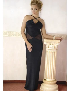 Andalea - langes Kleid M/1068 AN530487M schwarz