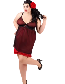 Andalea - Negligee mit Rüschen ADE2011