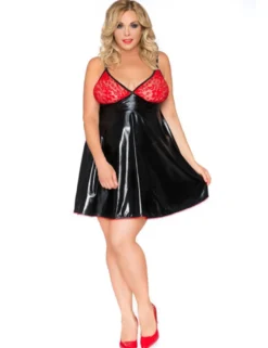 Andalea - Wetlook Chemise SB/1003 AN530855M schwarz/rot