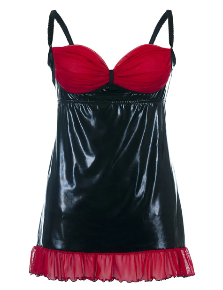 Andalea - Wetlook Chemise SB/1011 AN530895M schwarz/rot