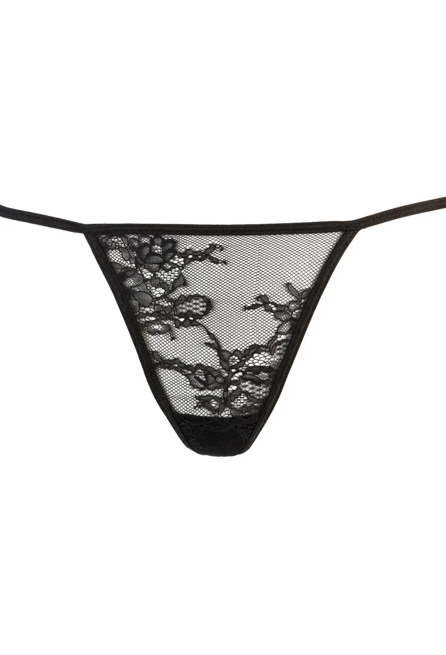Axami - Babydoll & String schwarz