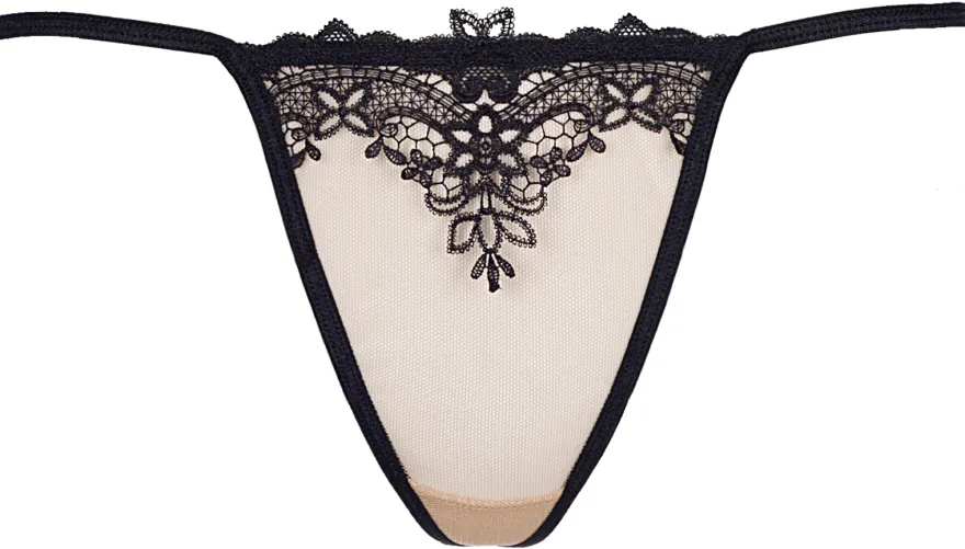 axami - Babydoll & String V-8919 beige