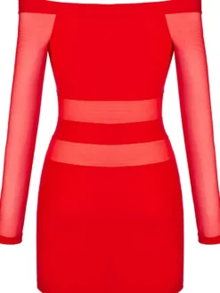 Axami - Club langärmliges Kleidchen V-9299 red