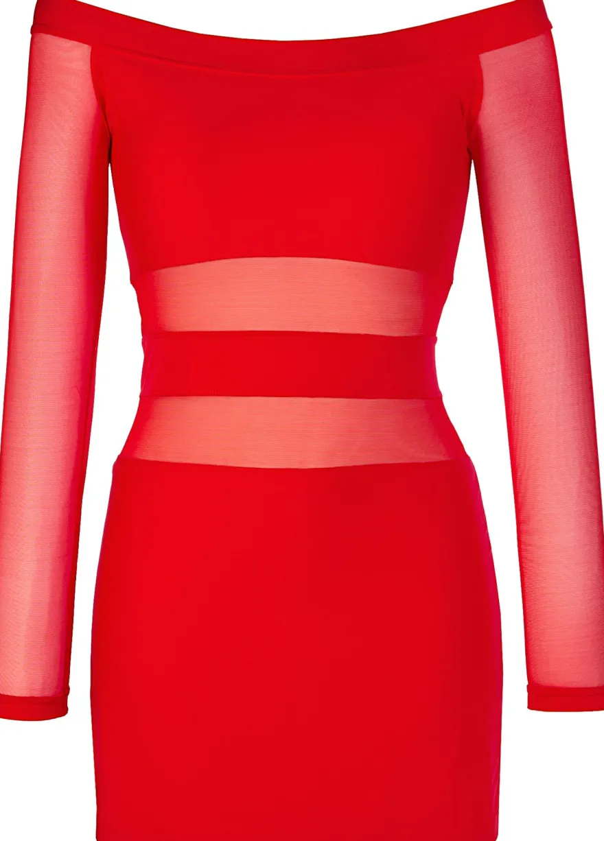 Axami - Club langärmliges Kleidchen V-9299 red