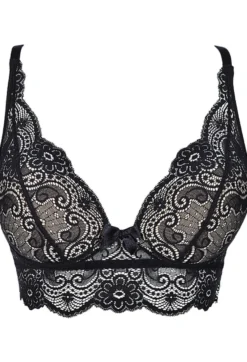 Axami - Longline-BH aus Spitze schwarz