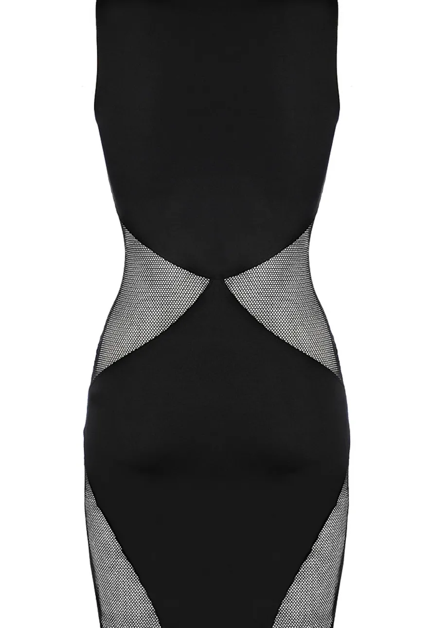 Axami - Minikleid Schwarz mit Tüll
