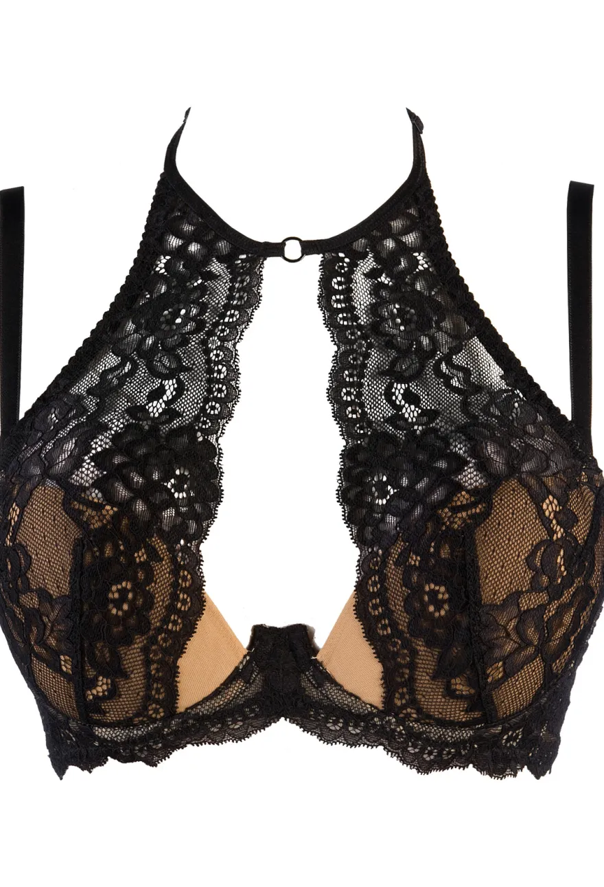 Axami - Neckholder-BH aus Spitze