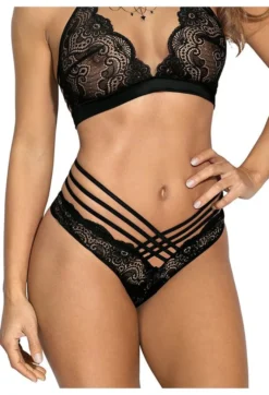 Axami - Riemchenstring mit Spitze