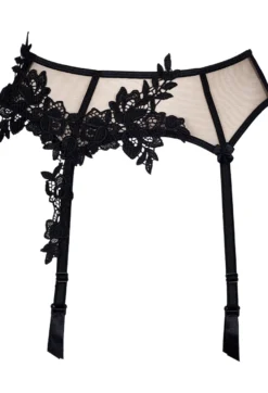 Axami - Strapsgürtel beige-schwarz