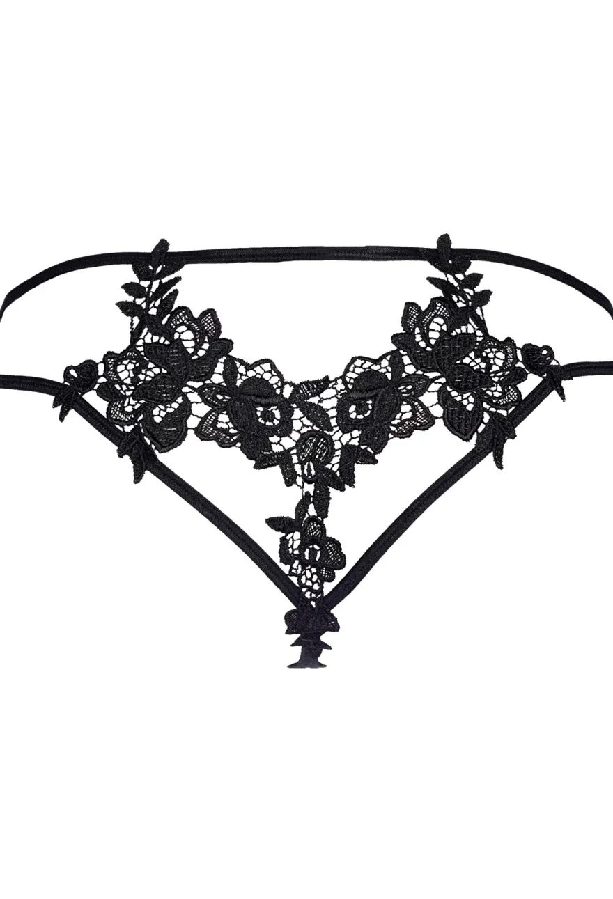 Axami - String beige-schwarz