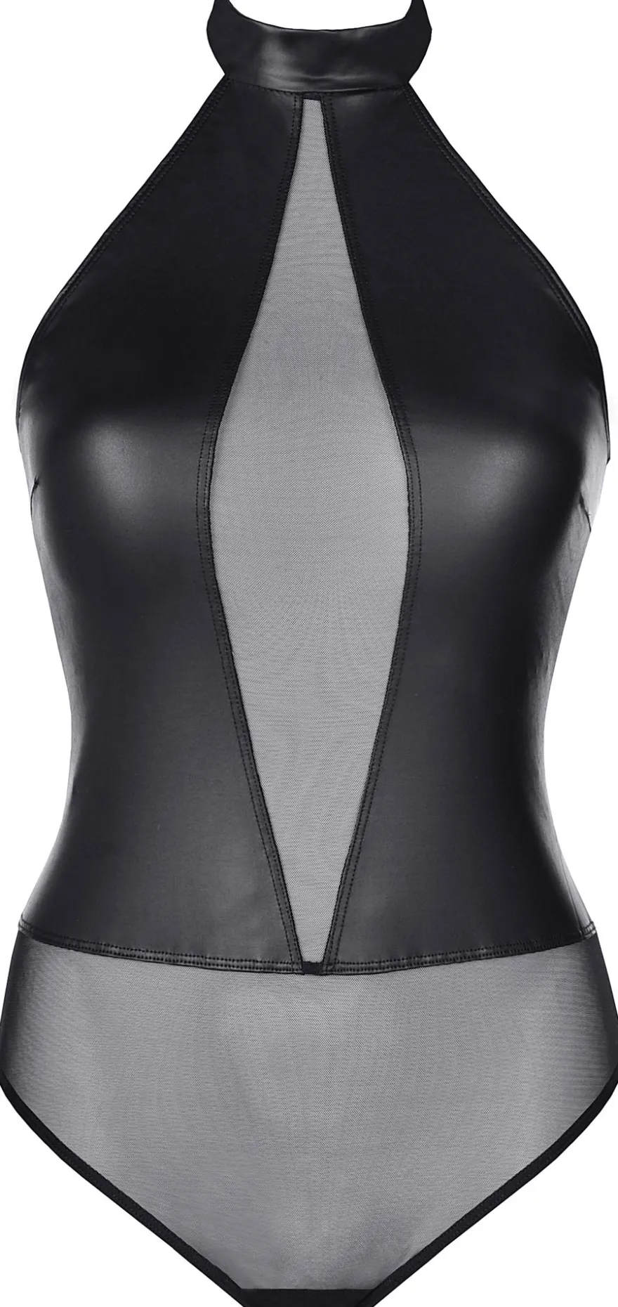 axami - Wetlook Body mit transparentem Akzent V-9150