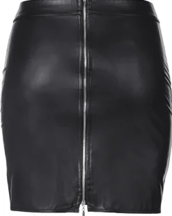 Axami - Wetlook Skirt Rock in schwarz