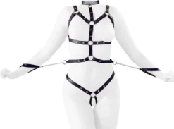 Bad Kitty-Bondage Body schwarz