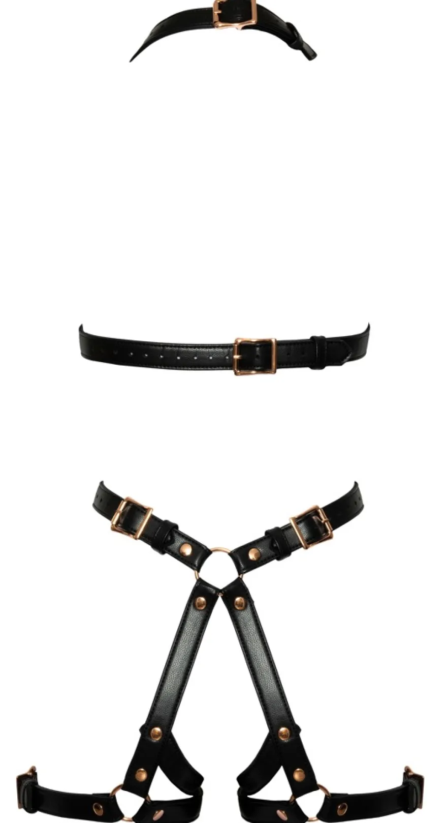 Bad Kitty - Harness in Lederoptik