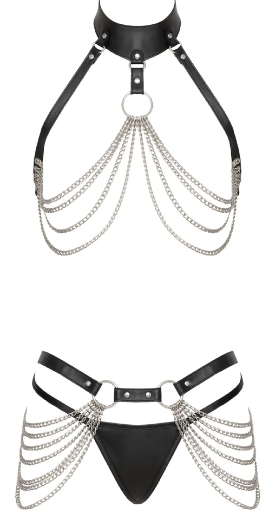 Bad Kitty - Harness und Ketten-Rock