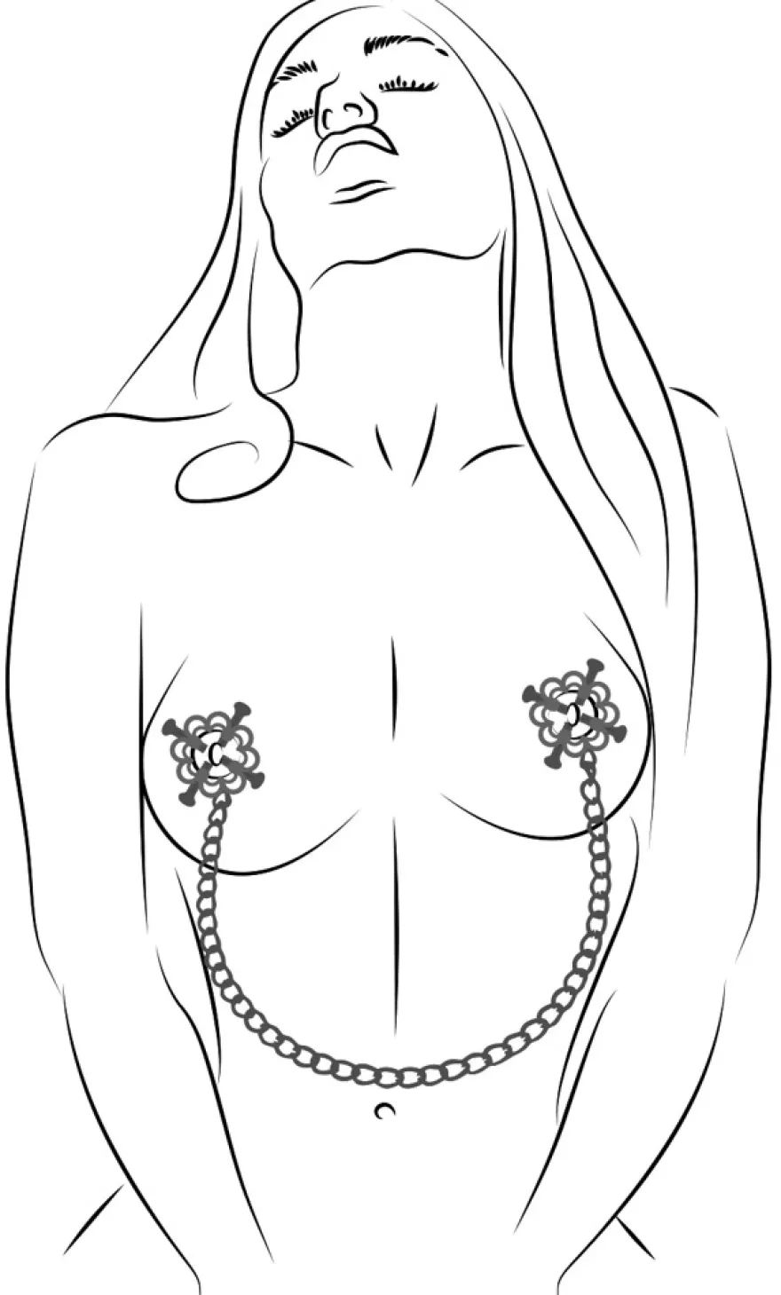 Bad Kitty - Nippelklemmen mit Kette