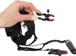 Bad Kitty - Spreader String mit Vibrator schwarz