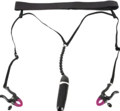 Bad Kitty - Spreader String mit Vibrator schwarz