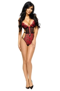 Beauty Night Fashion - Evangelina Teddy black-red