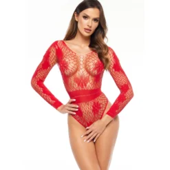 Beauty Night Fashion - Teddy aus grobem Netzstoff