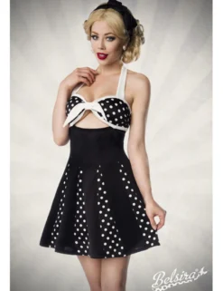 Belsira - Godet-Kleid mit Schleife