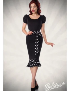 Belsira - Jersey-Kleid mit Puffärmeln
