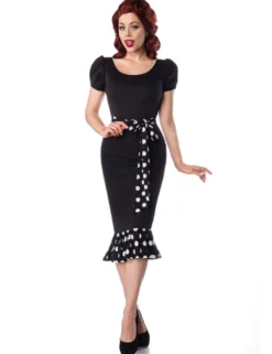 Belsira - Jersey-Kleid mit Puffärmeln