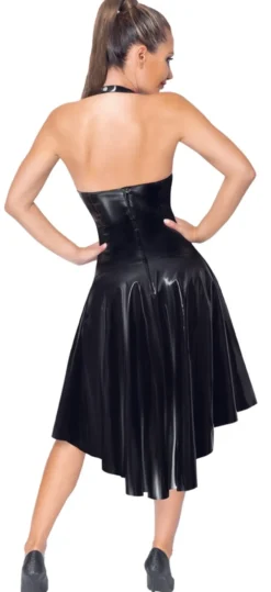 Black Level - Lack-Kleid mit Schnürung