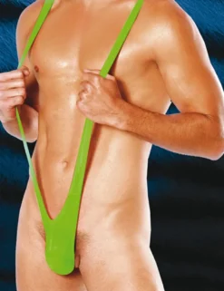 BLUE LINE - Mankini Neon grün