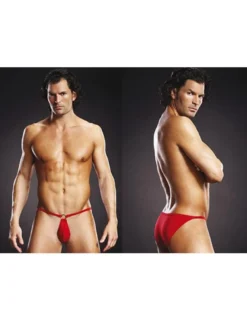 BLUE LINE - Microfiber Pouch Bikini rot