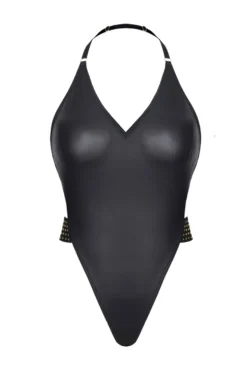 Cash Baby Collection - Body mit offenem Rücken und Goldapplikationen