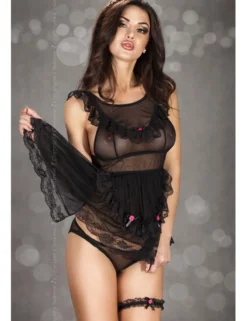 Chilirose - CR 3468 Maid Setincludes- Dress schwarz