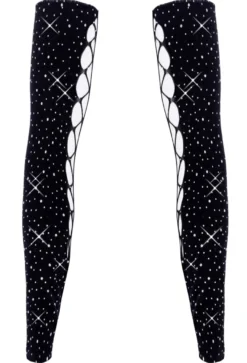 Cottelli Collection - Amrstulpen mit Glitzersteinchen
