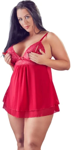 Cottelli Collection - Babydoll rot