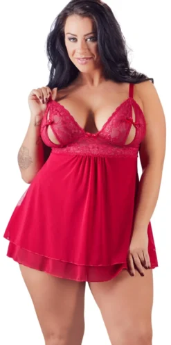 Cottelli Collection - Babydoll rot