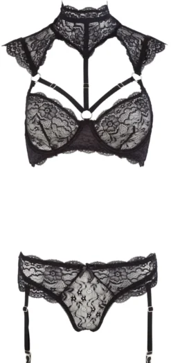 Cottelli Collection - BH Set Spitze schwarz