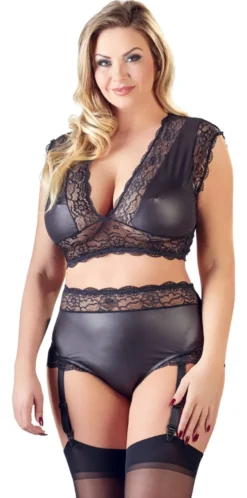 Cottelli Collection - BH und Slip schwarz